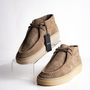 Massimo Dutti Mens Suede Boot Bootie Moccasin Toe Tan US 7 EU 40 NWB 2254/450